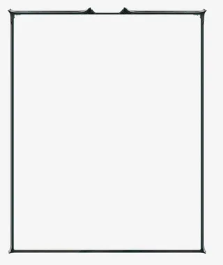 游戏边框 质感 黑色免抠