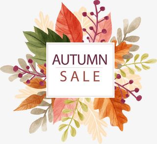 矢量手绘水彩树叶免抠