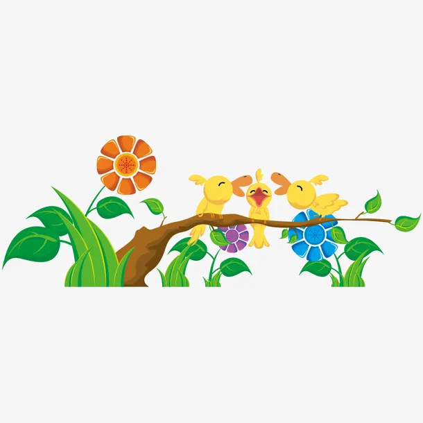 树枝上的鸟免抠