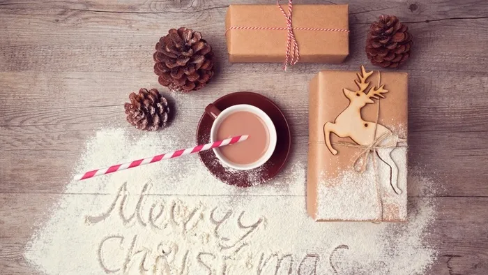 圣诞快乐咖啡高清