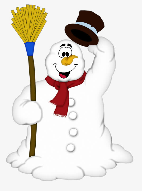 卡通雪人免抠