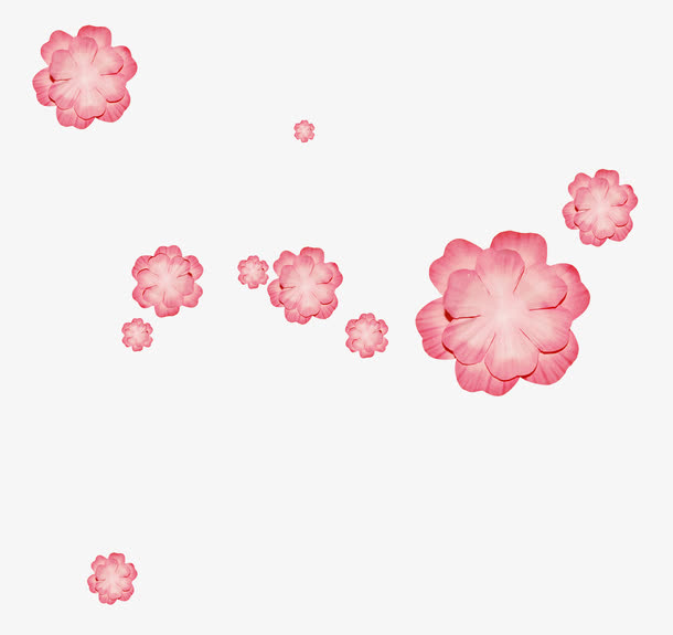 漂浮装饰小花免抠