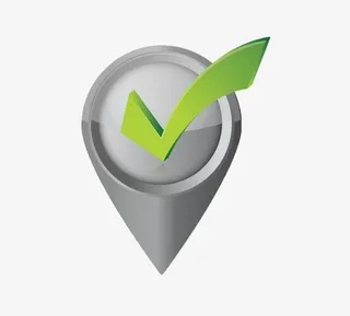 灰色电子地图标示免抠