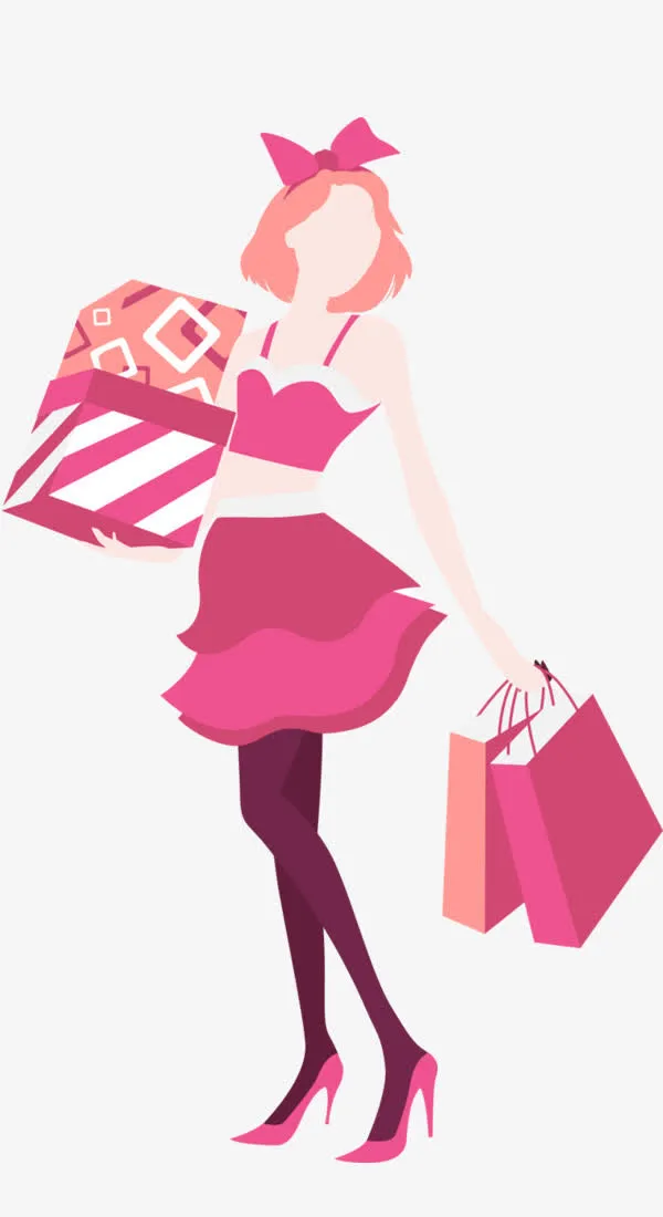 三八妇女节女性购物节免抠