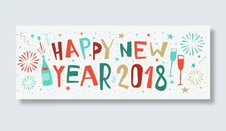 新年元旦海报免抠