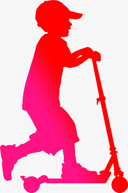 六一儿童节61男孩玩耍车子免抠