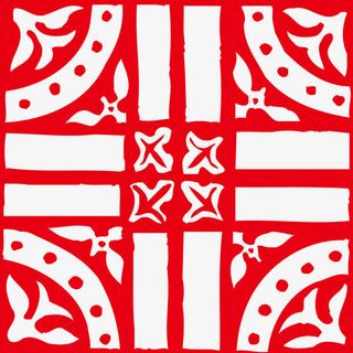 矢量红色边框图案素材免抠