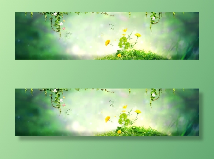 清新春季背景免抠