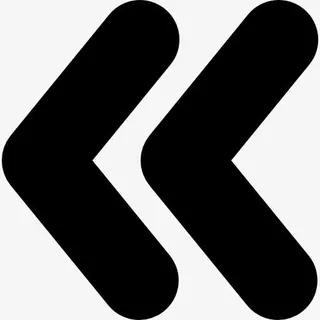 快速反向双左箭头符号图标免抠