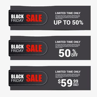 红色星期五标签免抠