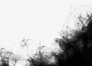 黑色烟雾装饰免抠