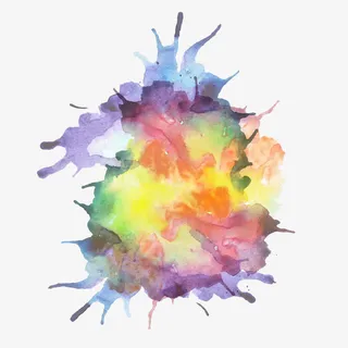 水彩泼墨PNG免抠