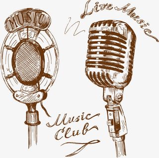 复古话筒图案免抠