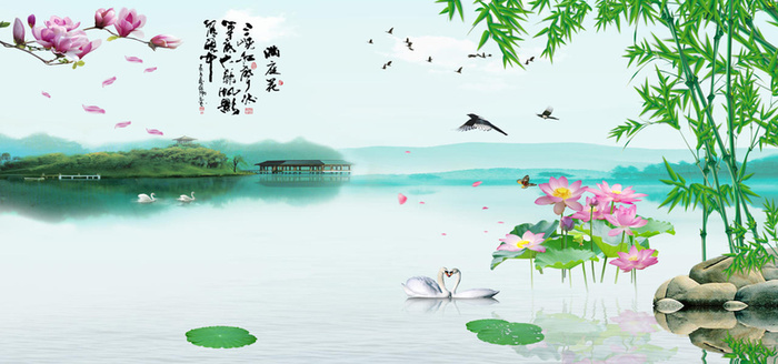 山水风景画高清