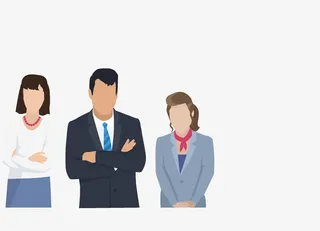 创意商务版的卡通人物免抠