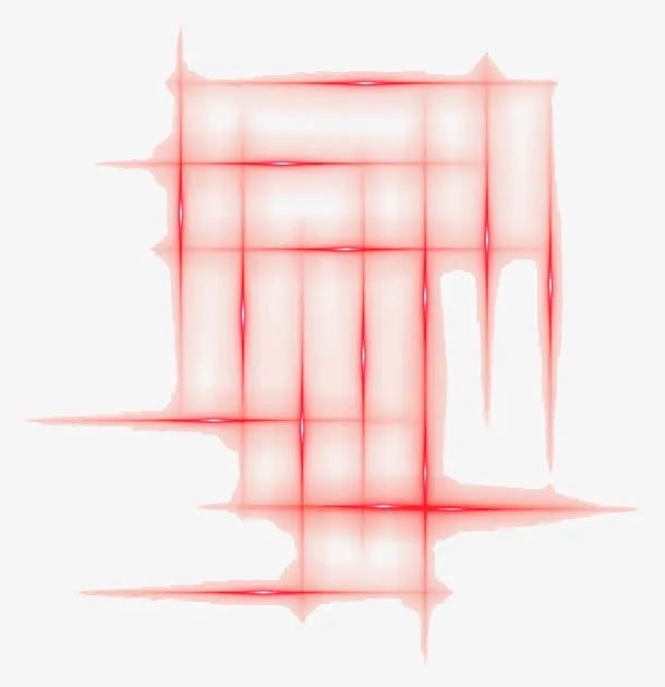 红线光效PNG免抠