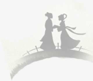 灰色鹊桥相会海报背景七夕情人节