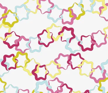 矢量彩色六角星底纹免抠