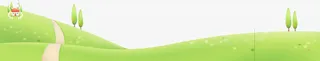 春季清新手绘草地免抠