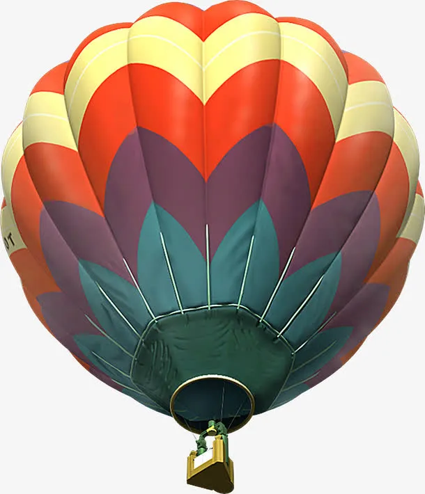 夏日活动海报热气球免抠