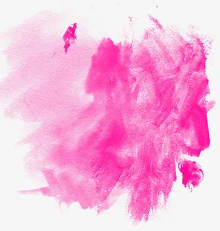 粉紫色水彩涂鸦七夕免抠