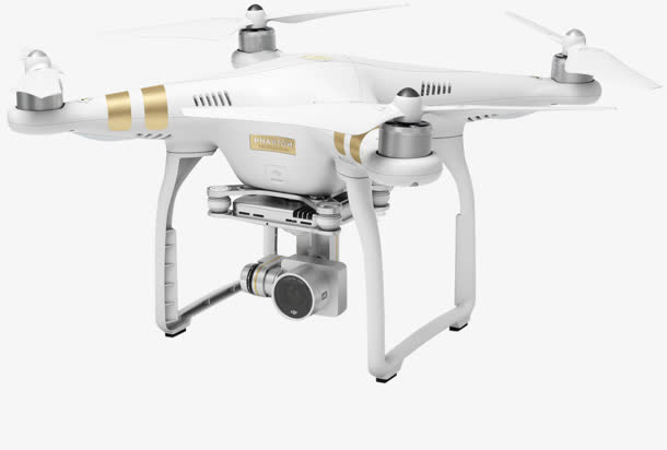 白色无人机飞机造型免抠