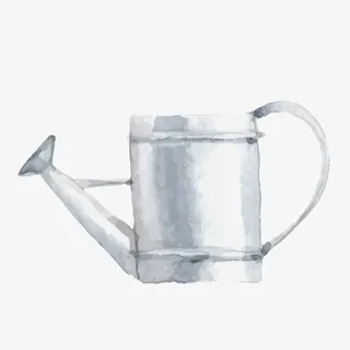 手绘水壶免抠