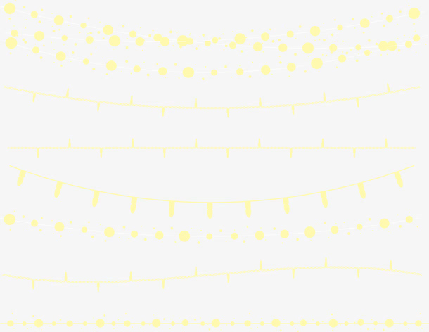7款节日彩灯串矢量素材免抠