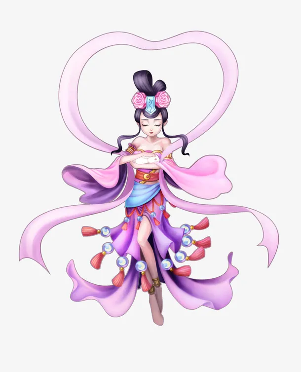 中秋节动漫嫦娥古装免抠