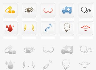 医院整容图标双眼皮手术免抠