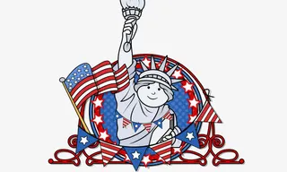 自由女神徽章免抠