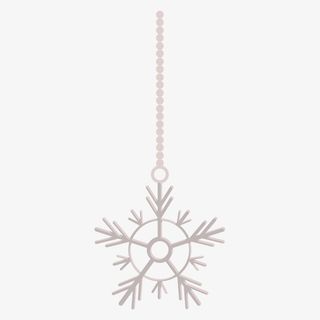 可爱小清新装饰海报装饰雪花吊坠免抠