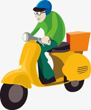 矢量送货员免抠