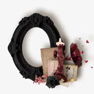 美丽的复古边框免抠