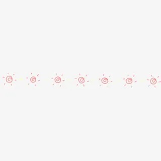 卡通阳光分割线免抠