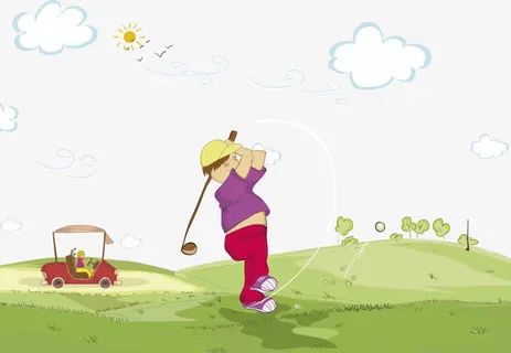 高尔夫运动免抠