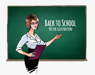 传授知识的英语老师免抠