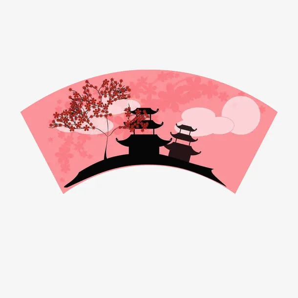 粉色新年插画免抠