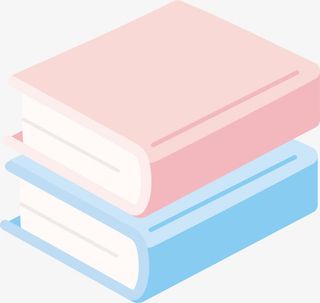 两本堆在一起的书免抠