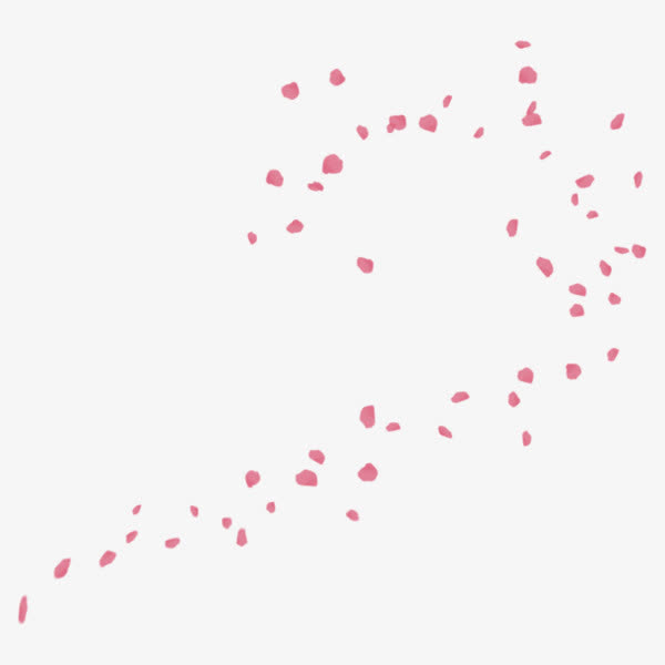 圆点花瓣女装漂浮免抠