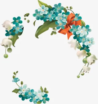 鲜花边框免抠