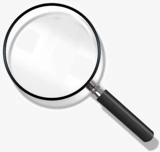 清新放大镜图片素材免抠