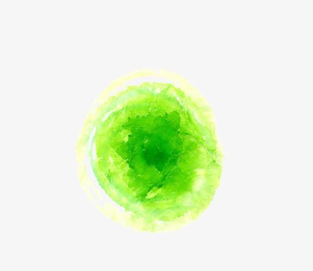 绿色墨迹2免抠