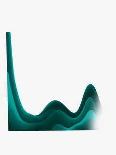 蓝色云纹边框山渐变高级深浅平面免抠