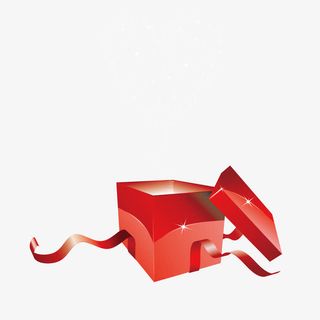 红色爱心礼物免抠