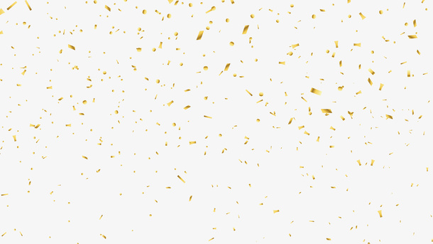 金色碎片底纹装饰矢量素材免抠