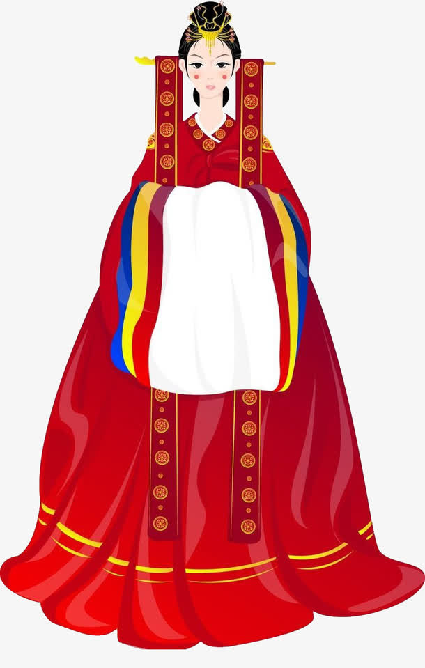 卡通韩服素材免抠