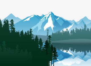 多边形山脉免抠