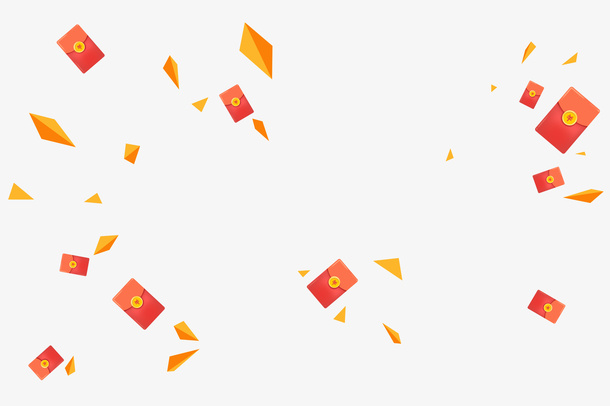 双十二 红包雨免抠装饰其他装饰图案元素