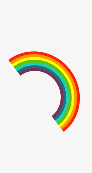 可爱彩虹免抠